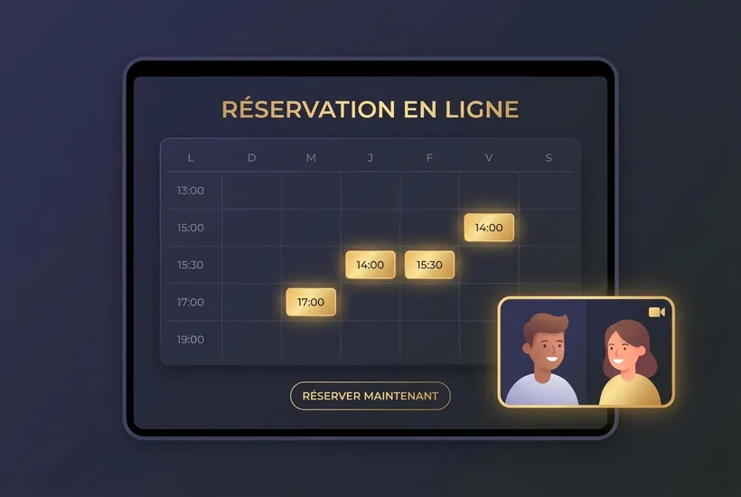 Réservation d'un appel en ligne